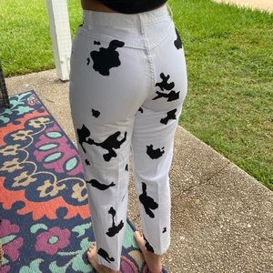 cow painted pants